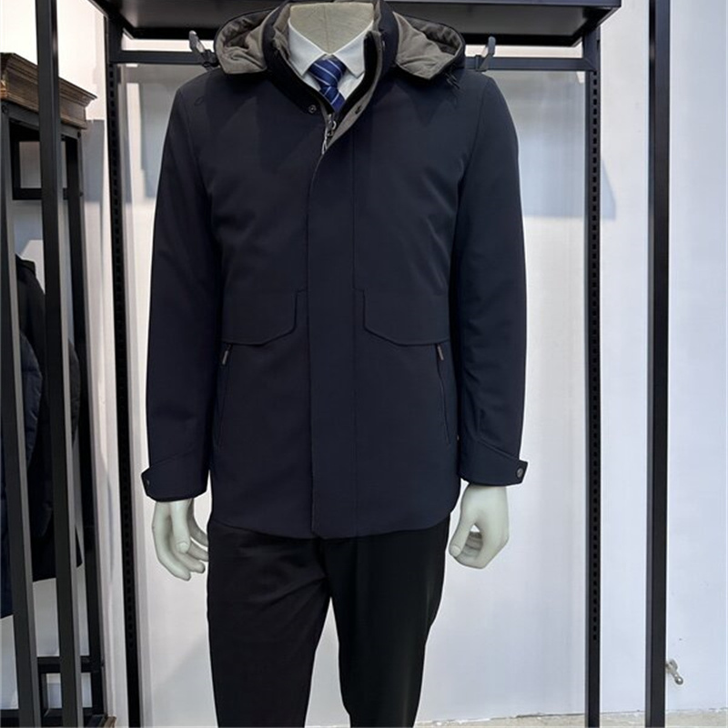 可脱卸白鸭绒内胆羽绒服