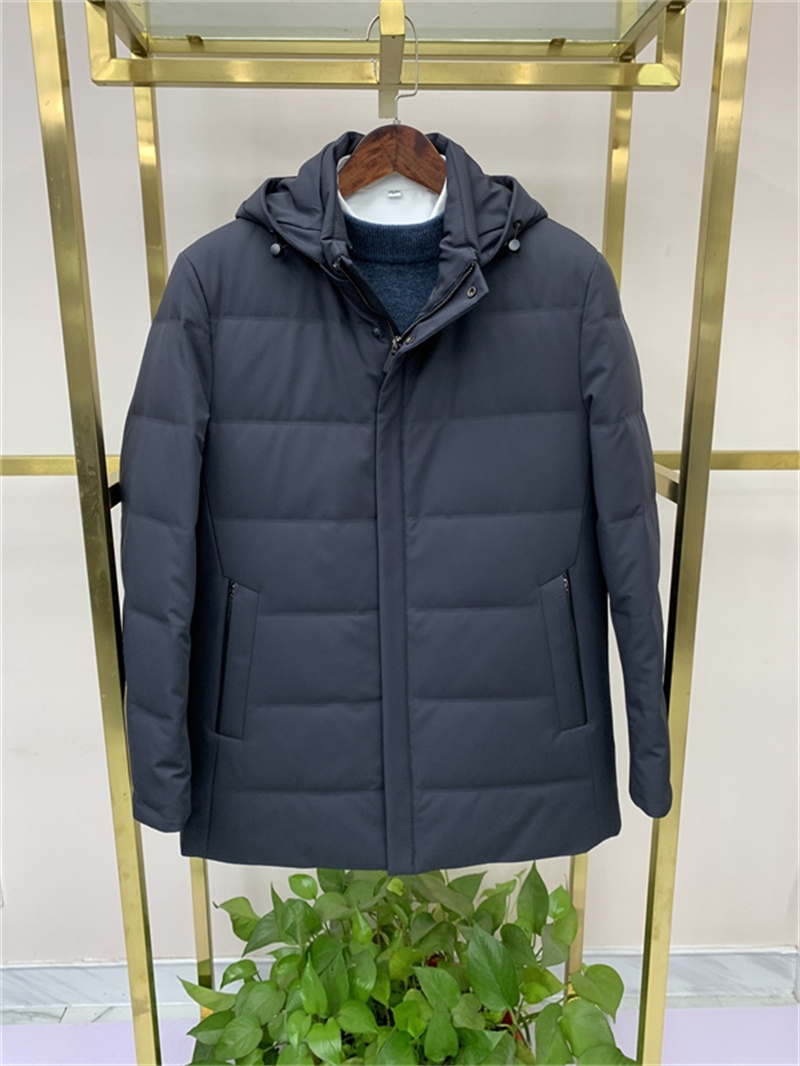 24冬季新品商务休闲厚款白鸭绒可脱卸獭兔毛内胆男士尼克服铭盛缘
