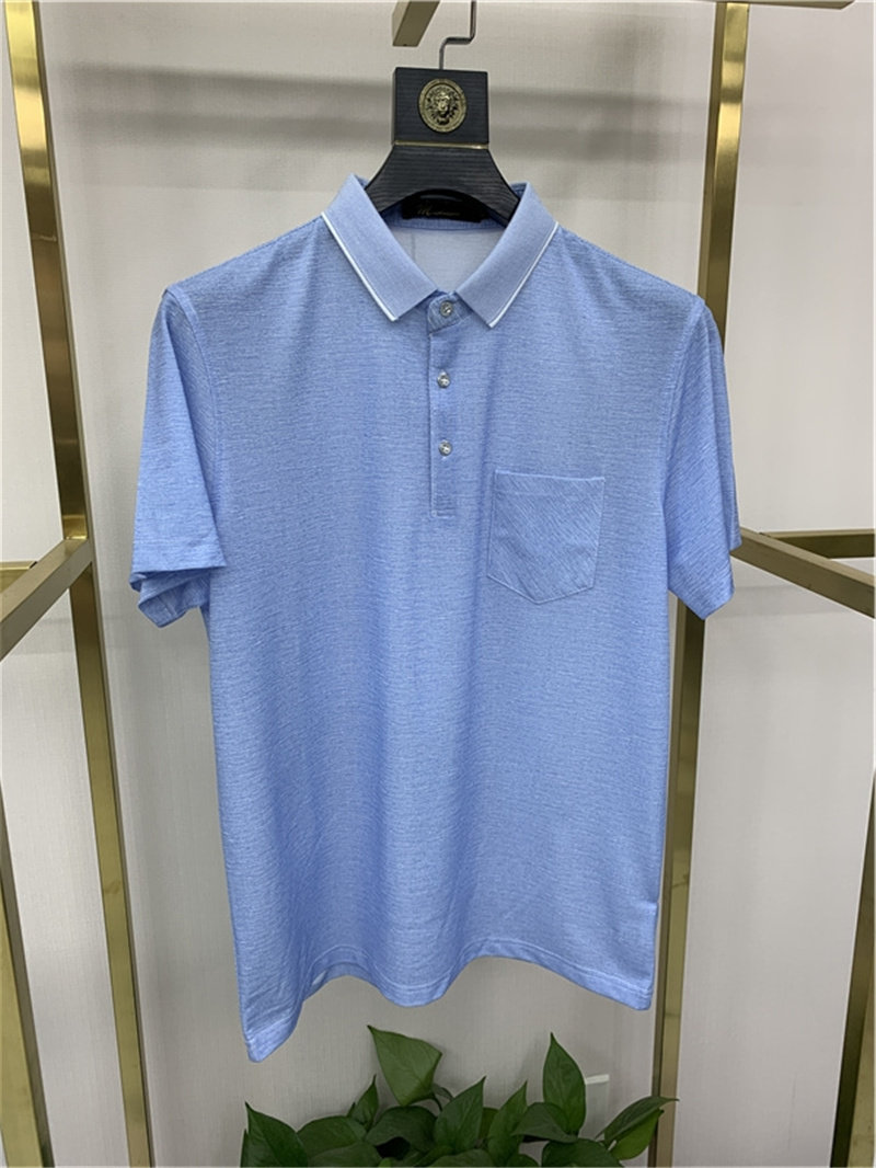 brand 21 summer new pattern business affairs leisure time Lapel Silk sliding ventilation ironing Short interest T-shirt Sheng Yuanin the Men's clothing, T-shirt  category - from Buy2taobao.com to provide professional Taobao agent buy service
