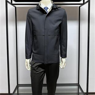 促销回馈款商务休闲2025年春季新品可脱卸帽子男士夹克外套铭盛缘