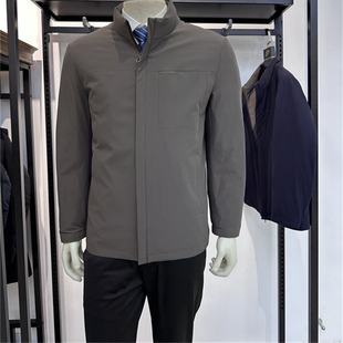 羽绒服铭盛缘 商务休闲立领暗门襟白鸭绒填充保暖男士 25年冬季 新品