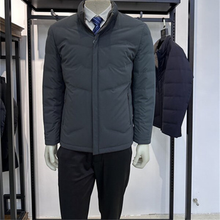 压胶男士 商务休闲立领白鸭绒短款 羽绒服外套铭盛缘 新品 2025年冬季