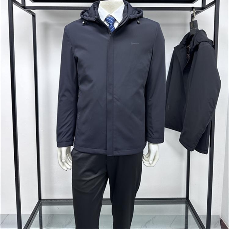 品牌24年冬季短款脱卸内胆羽绒服