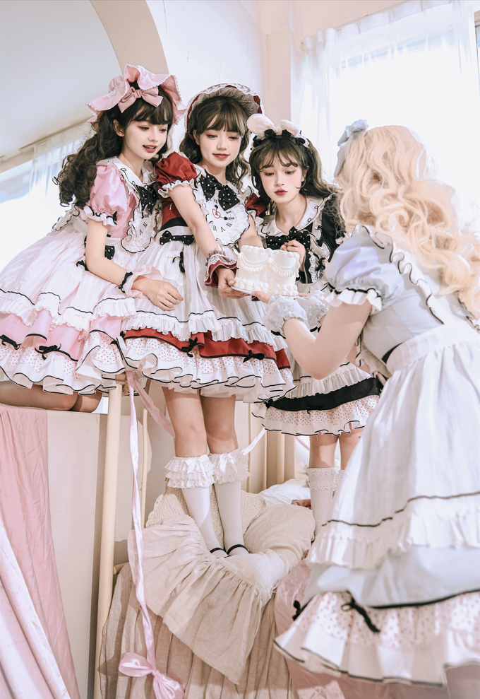 【现货】日落芭蕾 迷失爱丽丝 lolita原创连衣裙op洛丽塔 罩裙