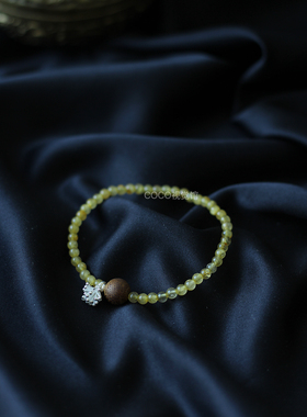 天然发晶手链女款国风精致高级感花簇手串