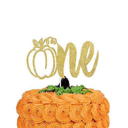 pumpkin one cake topper, little pumpkin 1st birthda