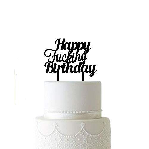 happy finking birthday black acrylic for 30th 40th