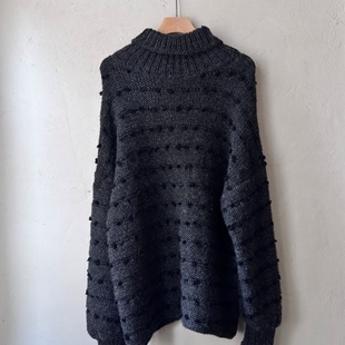 日本Gasa灰色毛衣