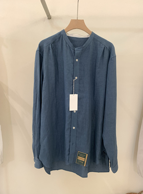 国内现货日本ASEEDONCLOUD 24AW纯色宽松休闲衬衫