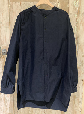 折扣-aseedoncloud Handwerker 全棉小立领长款衬衫