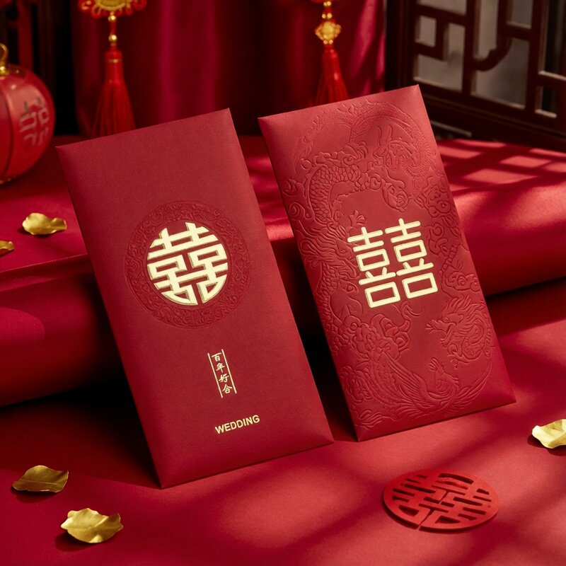烫金千元红包硬质结婚高档婚庆用品大全创意婚礼中式利是封红包袋
