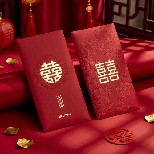 千元红包烫金工艺百元平放2000元