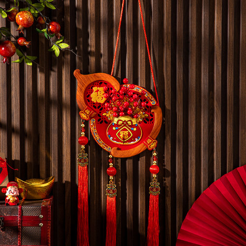 葫芦福字挂件2026新年大门装饰