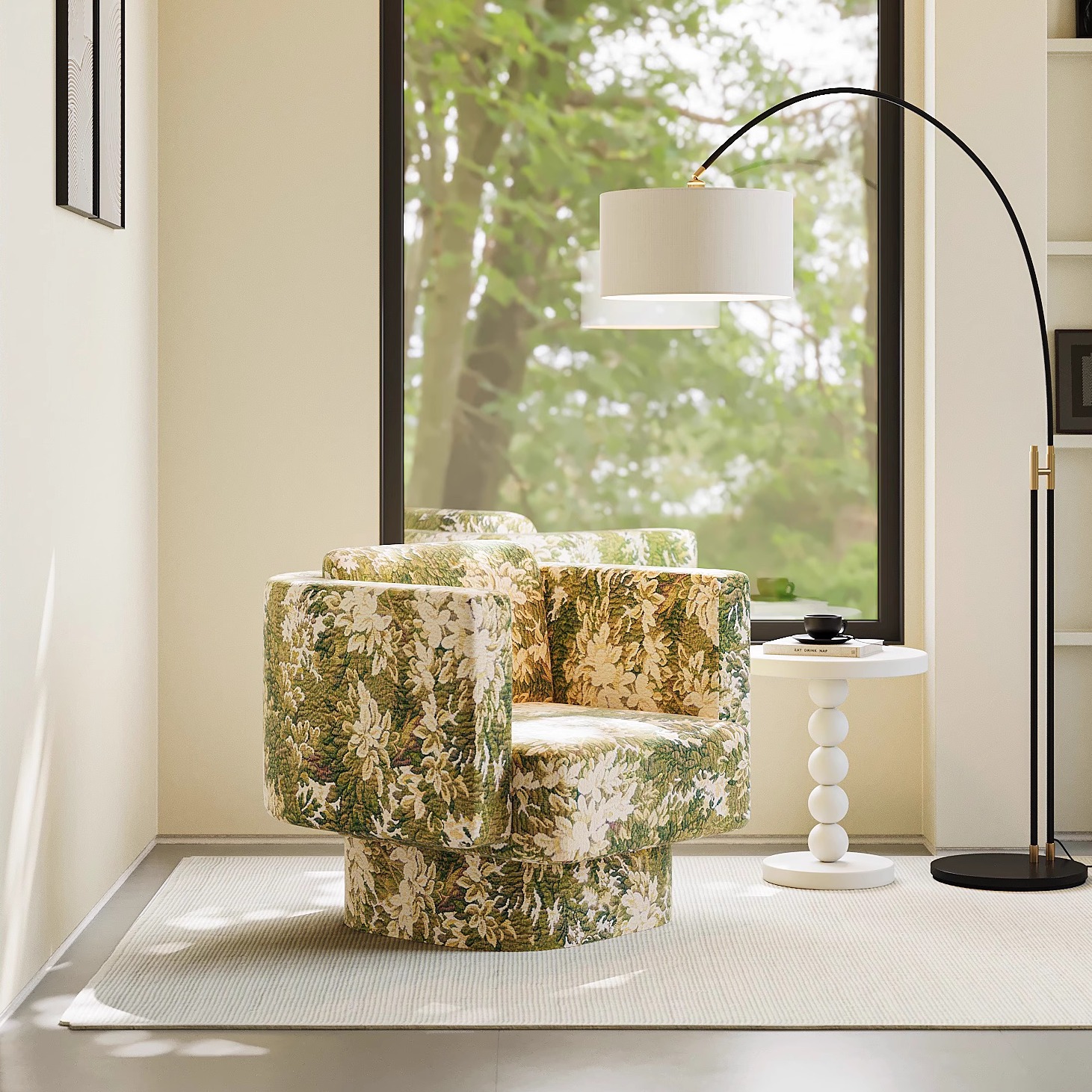 北欧复古单人沙发椅大堂扶手椅