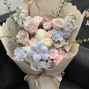 曼塔玫瑰生日花束深圳广州佛山东莞成都西安重庆武汉同城鲜花店送