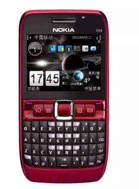 Nokia/诺基亚E63全键盘直板按键移动联通经典怀旧3G戒网学生手机