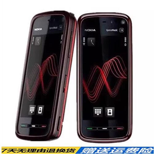 Nokia/诺基亚5800W 直板触屏手写经典怀旧双喇叭学生备用手机耐用