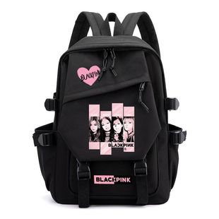 BLACKPINK联名周边明星应援双肩背包ROSE LISA JISOO中小学生书包