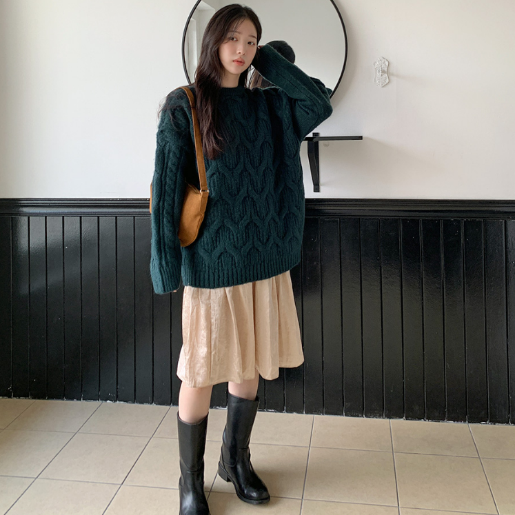 【cuckoo】韩国官网代购 from beginning 韩系木耳边装饰短裙