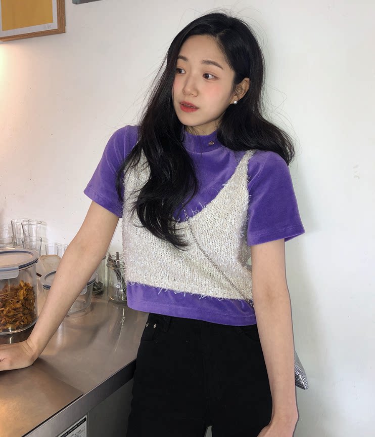 【cuckoo】韩国官网代购 from beginning 阿尔巴卡羊毛针织背心