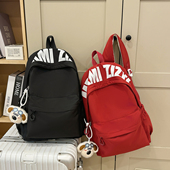 2025新款 书包初中女生小众大学生背包ins美式 高中大容量双肩包男