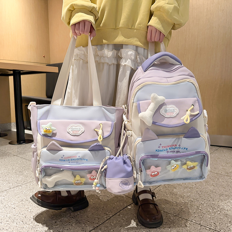 日系二次元双肩包减负书包痛包