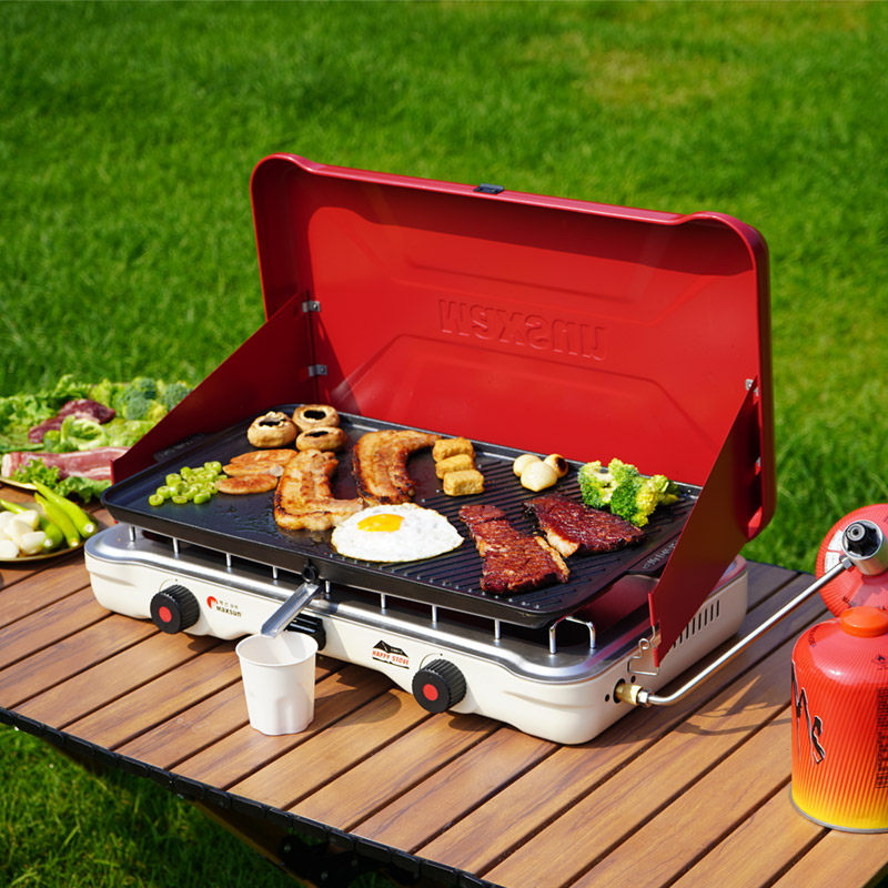 脉鲜双头燃气炉4500W大功率