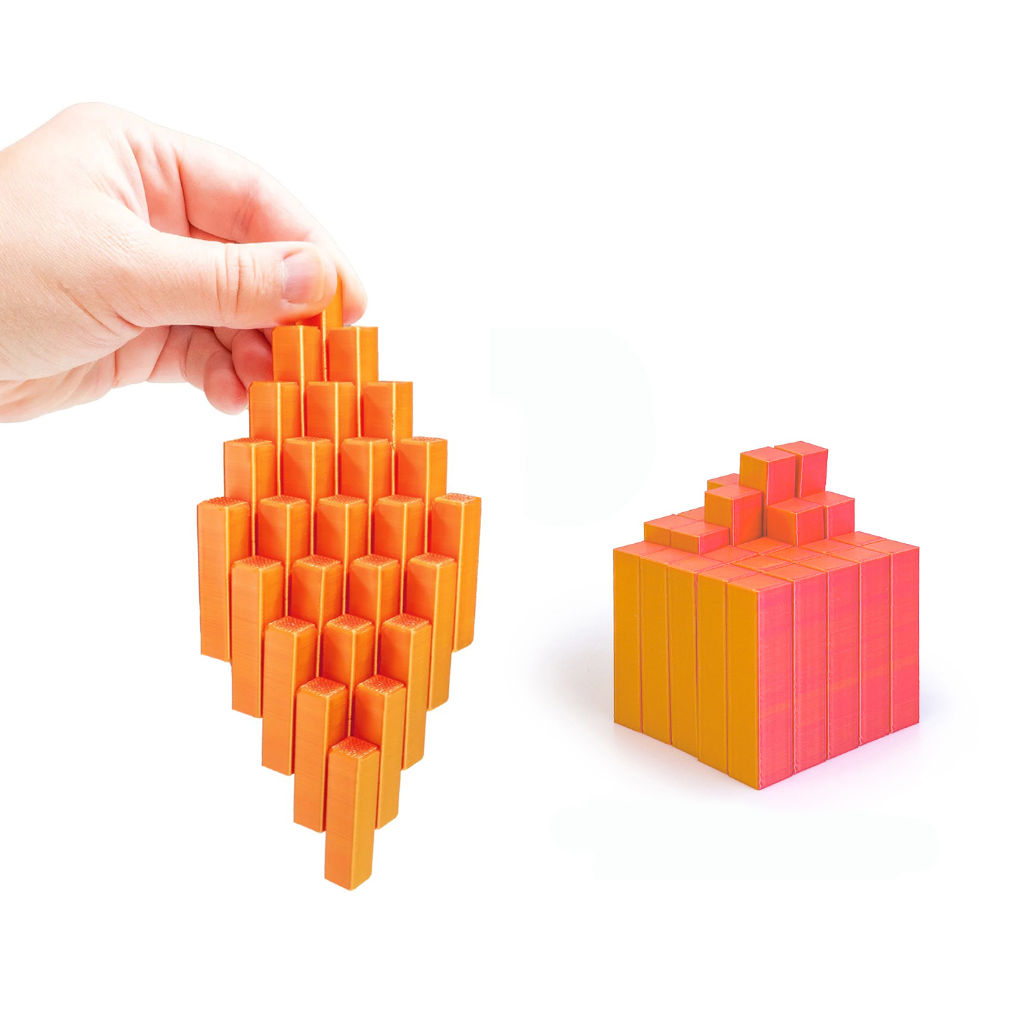 创意3D打印伸缩魔方玩具