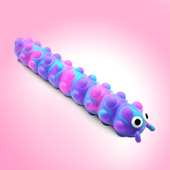 吸盘毛毛虫新奇创意按压无聊减压整蛊 挤压捏捏乐发泄玩具