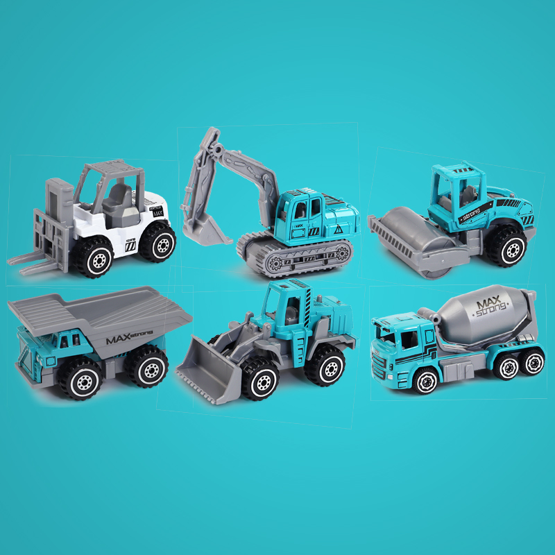 工程车中性滑行合金玩具