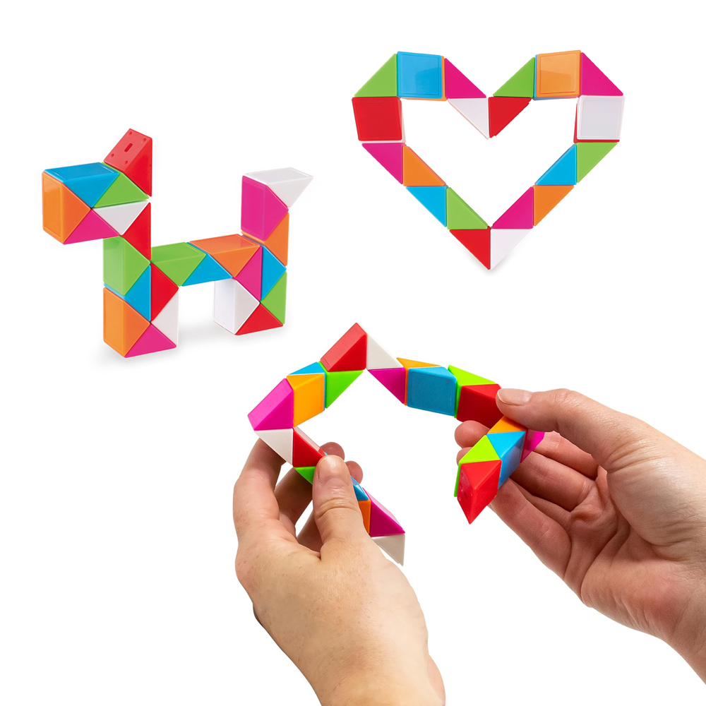 创意彩虹百变魔尺玩具