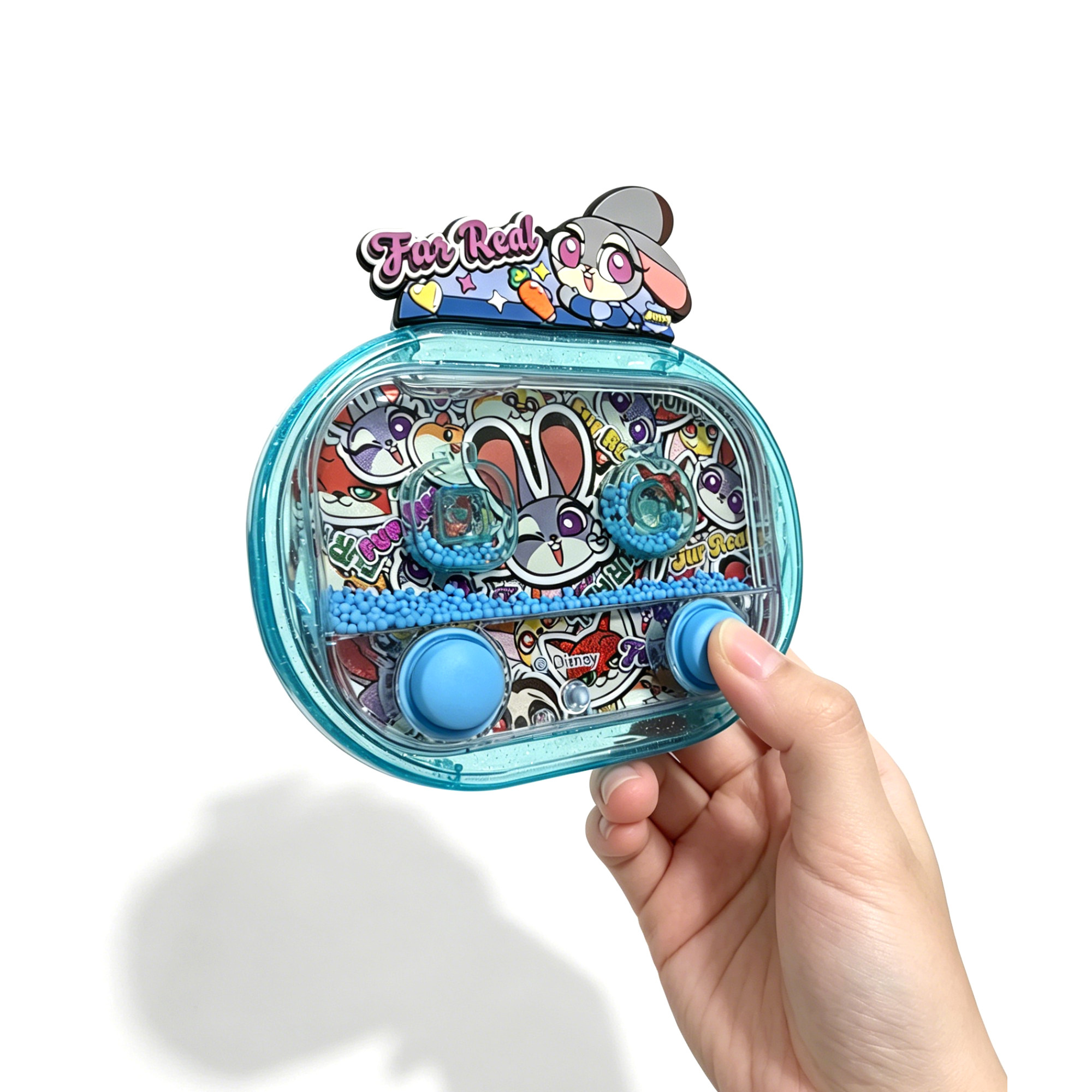 创意减压水机水中魔珠游戏机动物狐狸兔子益智儿童玩具生日礼物