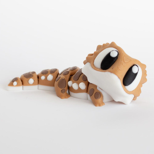 3D打印大眼小蜥蜴摆件玩具
