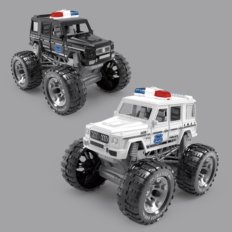 警车中性惯性攀爬玩具