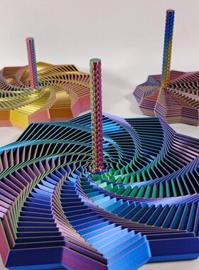3D打印星形旋转层层塔玩具