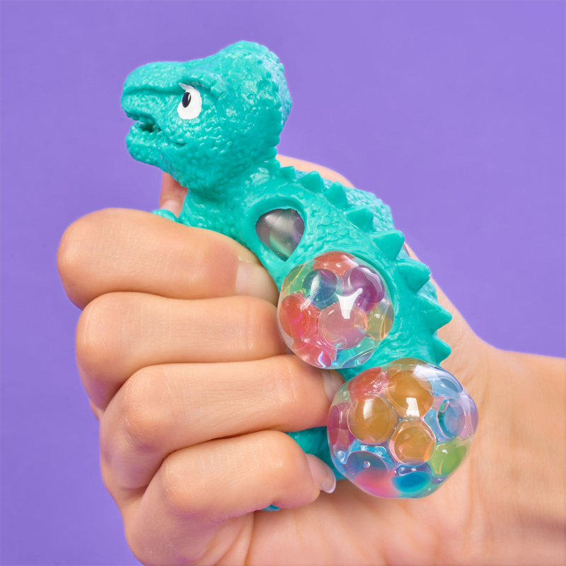 挤压发泄恐龙彩珠葡萄球玩具