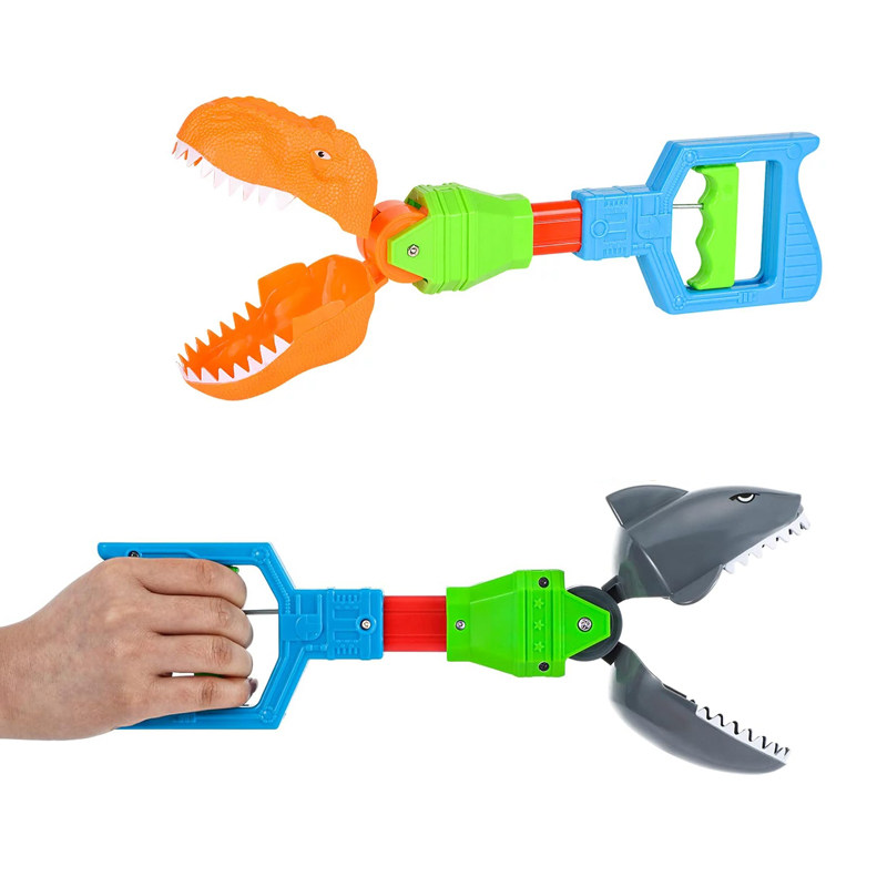 创意恐龙机械手臂鲨鱼夹子手新奇整蛊户外儿童玩具礼物