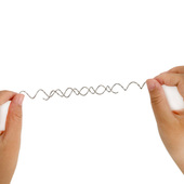 魔术钢丝 科学减压新奇整蛊玩具六一儿童礼物 螺旋错觉金属圈