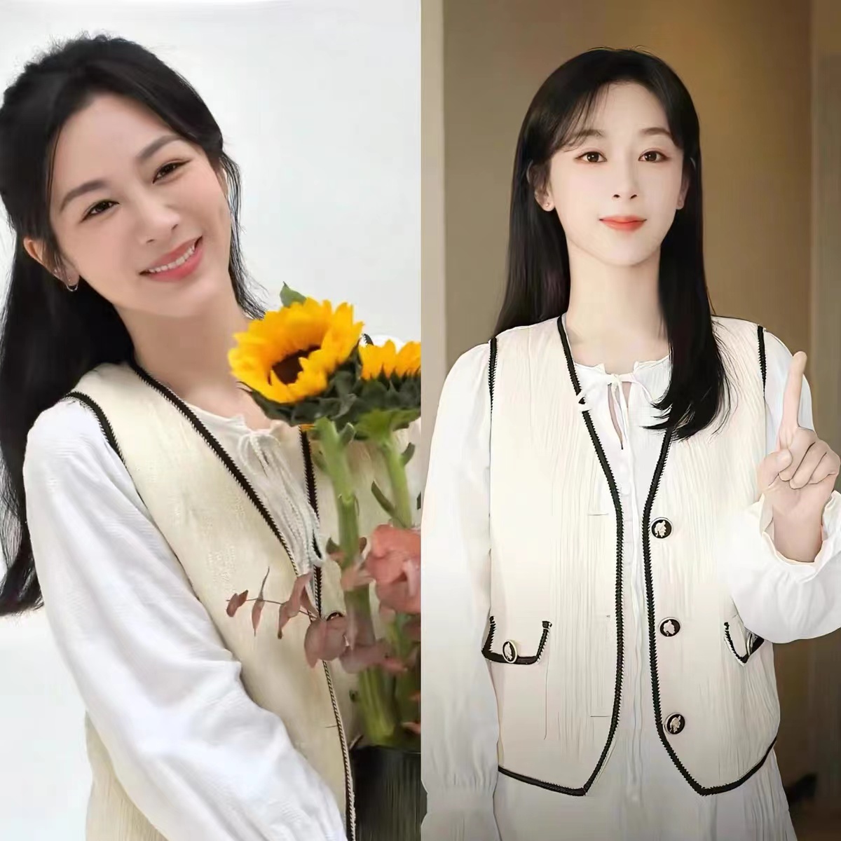 麦承欢紫姐同款小香风复古马甲女名媛通勤背心西装无袖坎肩小外套