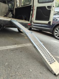 摩托车上车板斜坡板钢板台阶板上下车桥板踏板195长*22宽皮卡上车