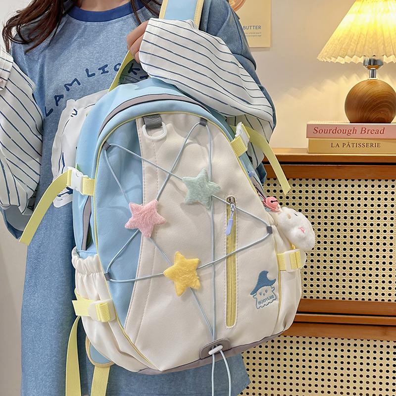书包日系新款撞色学生书包