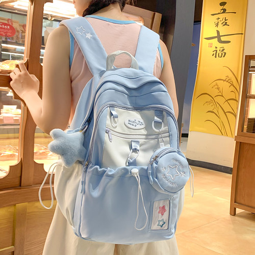 大容量多层学院风高颜值书包