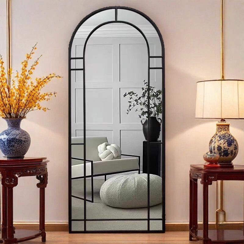 法式复古穿衣镜全身镜家用卧室落地镜试衣镜玄关入户门挂墙装饰镜,住宅家具,穿衣镜,淘宝优惠券,粉丝福利购,淘宝优惠卷