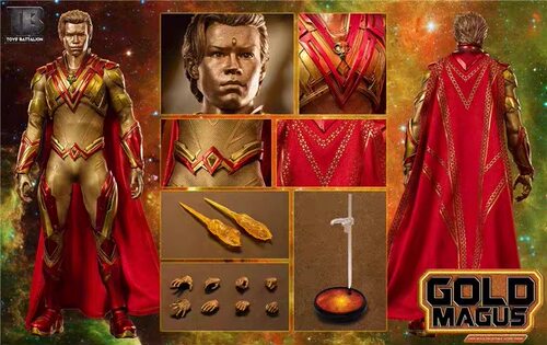 现货TOYS BATTALION 1/6 GOLD 黄金术士 亚当 可动人偶 TB008非ht