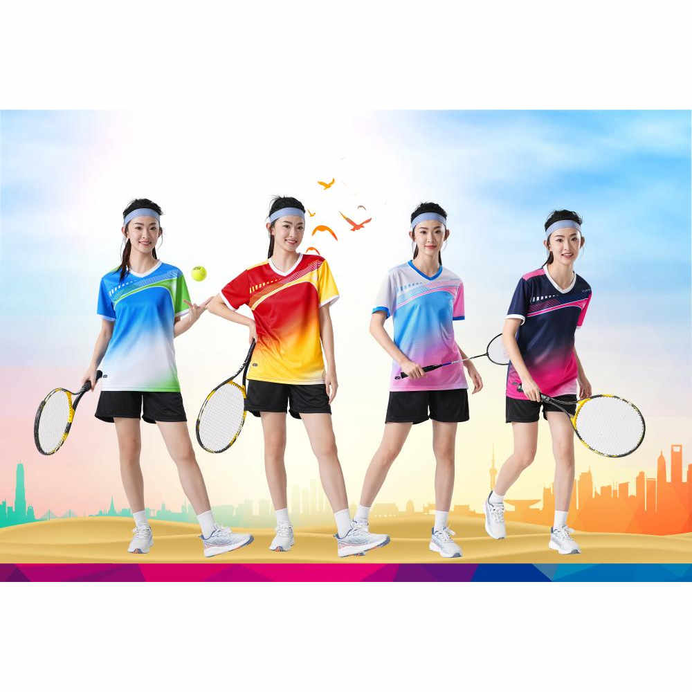 套装网球服男女生上衣短裤比赛短袖文化衫T恤训练服球衣印字透气