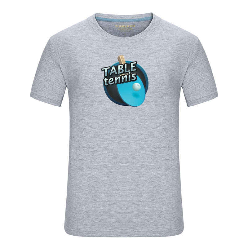 多色乒乓球T恤全棉纯棉队衣俱乐部短袖夏装训练定制运动服文化衫