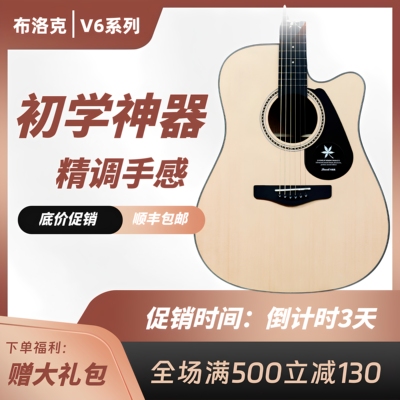 正品Brook布鲁克v6民谣吉他V12