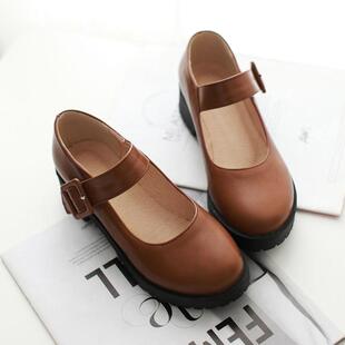 第五人格cos鞋田园秋收节小女孩秋游cosplay鞋可日常棕黄色小皮鞋