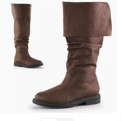 林克男女靴子大码人造皮革中世纪复古武士游侠长靴cosplay道具鞋