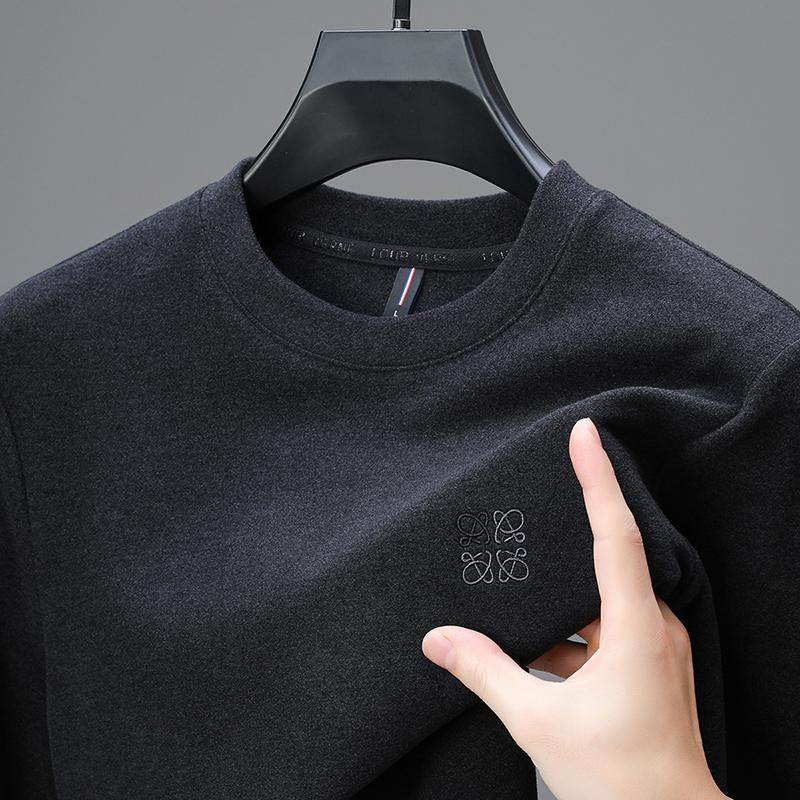 高端德绒打底衫男秋冬季圆领双面绒长袖t恤潮百搭内搭中青年卫衣,男装,卫衣,淘宝优惠券,粉丝福利购,淘宝优惠卷